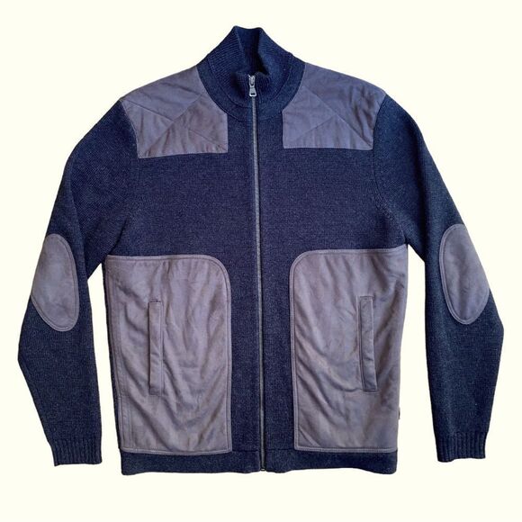 🧥 Hugo Boss Wool Tactical Full Zip Sweater 🧵 Men’s XL | Military Luxe Mode‎ - Picture 2 of 6